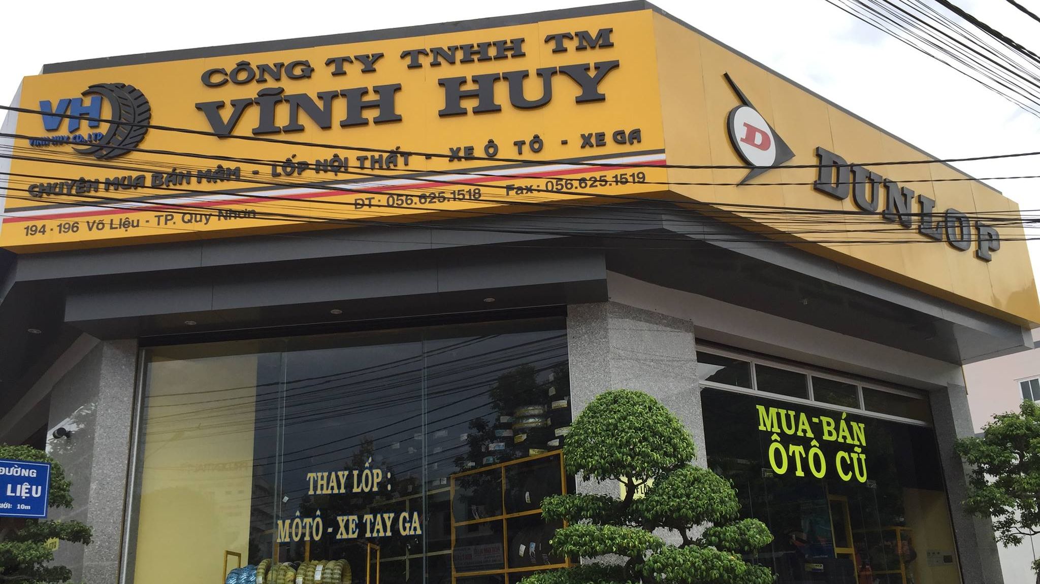 Bình Định: Đại lí lốp - CÔNG TY TNHH TM VĨNH HUY
